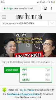 Cara download video Youtube