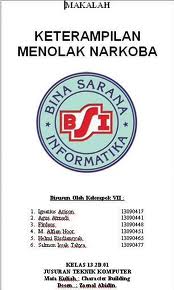 Contoh format Sampul Cover Makalah dan Skripsi  MULTI INFO