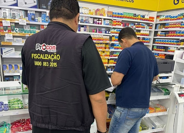 Procon-JP fiscaliza farmácias e autua estabelecimentos por descumprimento à legislação