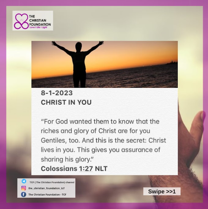 CHRIST IN YOU | TCF DEVOTIONAL