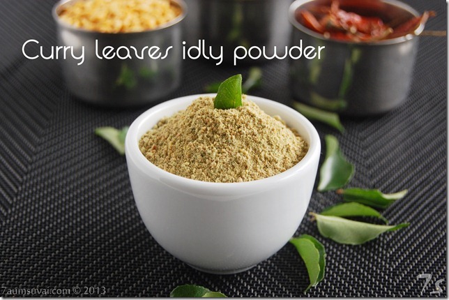 Curry leaves idly powder