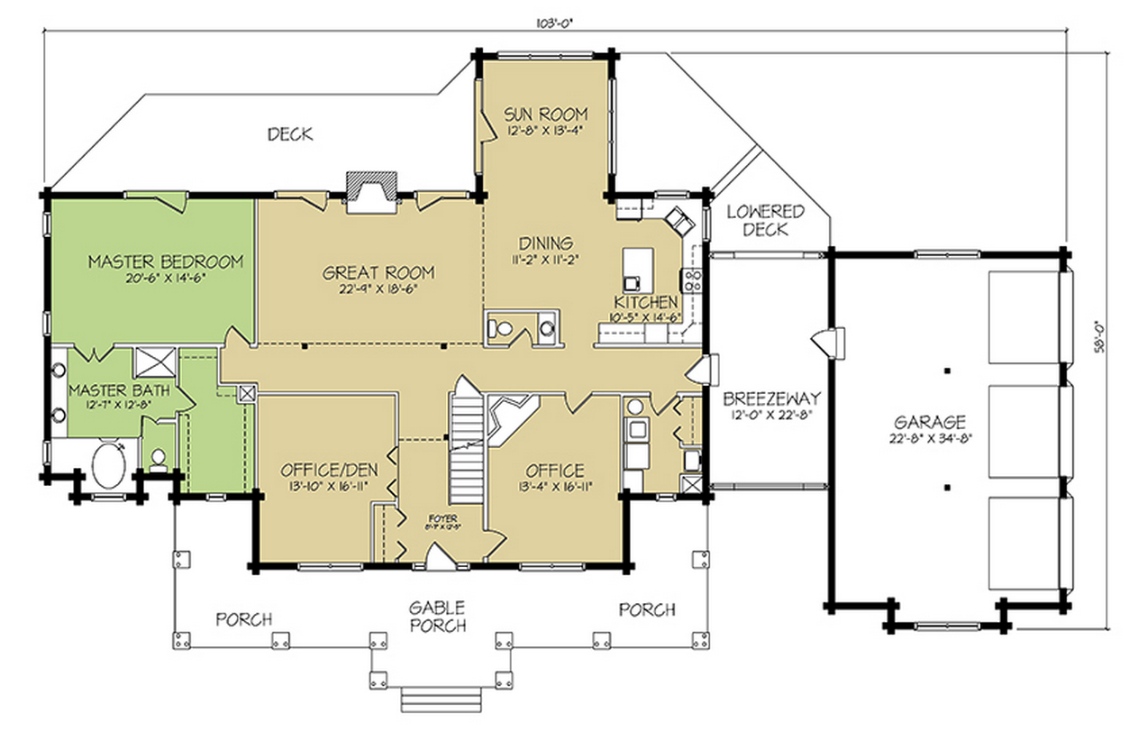  4  Bedroom  House  Plans  Timber Frame  Houses 