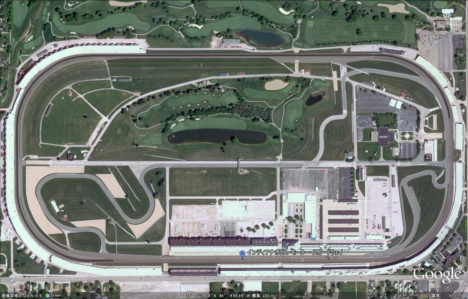 F1 Circuit Map インディアナポリス モーター スピードウェイ