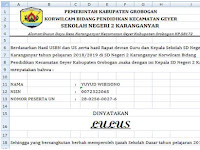 Aplikasi Cetak Hasil Pengumuman Kelulusan Siswa Tahun 2019