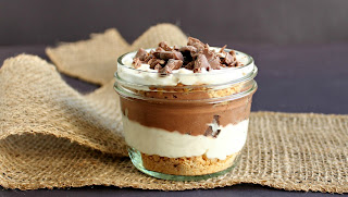 Individual Chocolate Pudding Cheesecake Parfaits