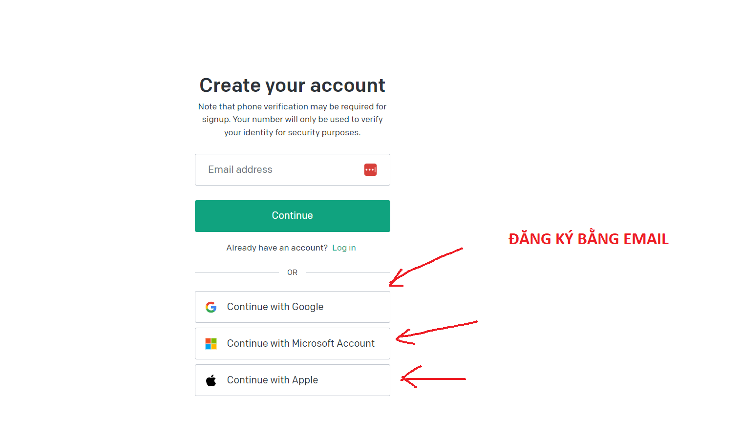 đăng ký tài khoản openai bằng email miễn phí