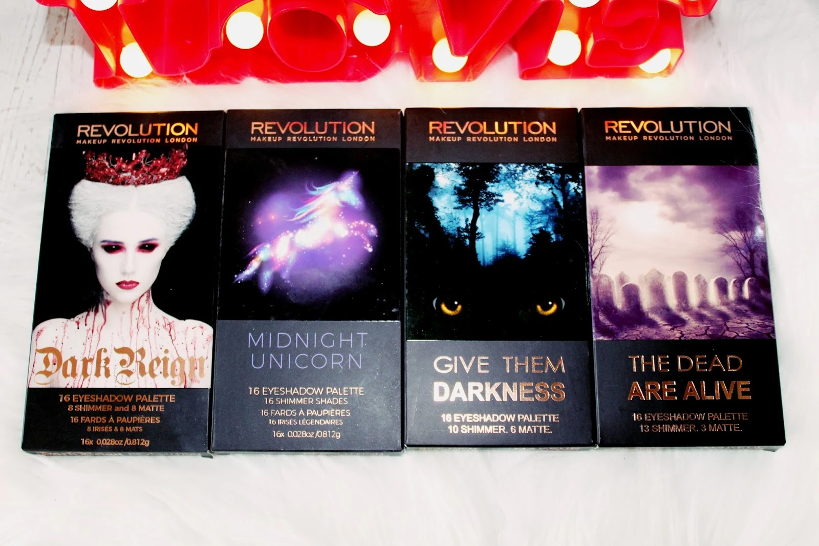 Dark Reign, Midnight Unicorn, Give Them Darkness, The Dead Are Alive / MAKEUP REVOLUTION