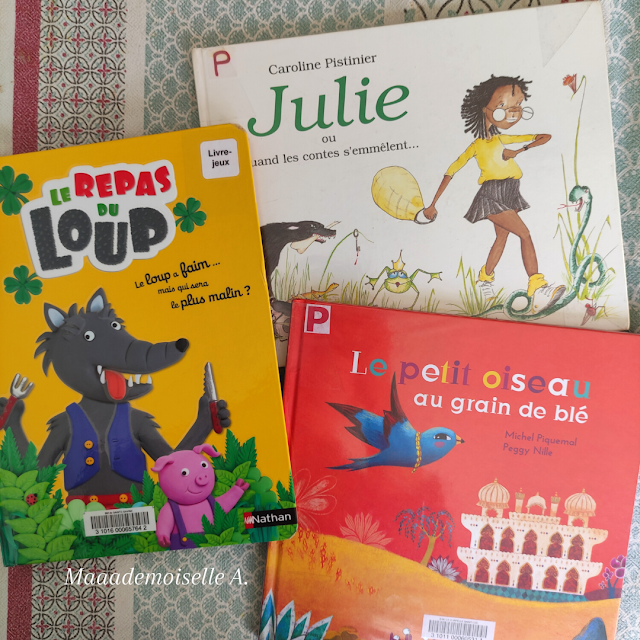 Le repas du loup - Julie ou quand les contes s'emmêlent - Le petit oiseau au grain de blé