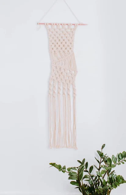 super simple modern macrame