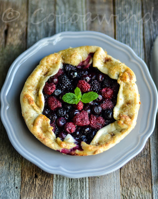 Mixed Berry Galette in my 8 inch Cast Iron Skillet - Cocoawindblog