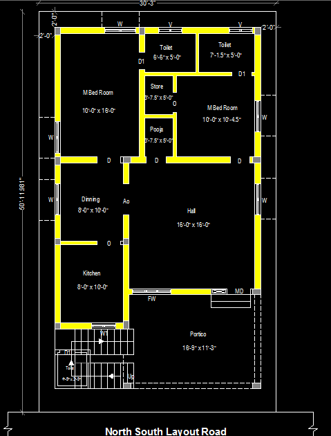 30 50 house plan 3bhk east facing |30 x 50 house plans east facing|1000