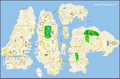 of the map on gta 4