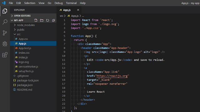 Visual Studio Code에서 Create React App을 실행