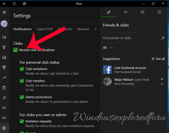 Turn off or disable Club notifications on Xbox App of Windows 10