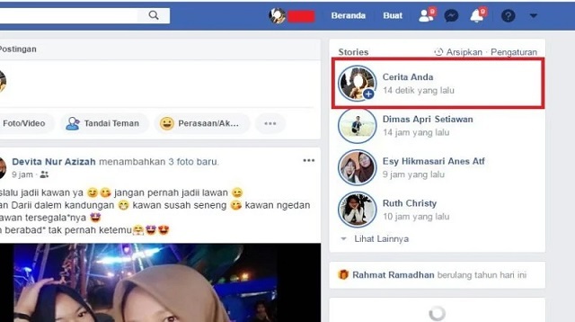 Cara Melihat Lainnya di Cerita FB