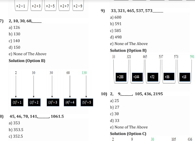 number series questions with answers bank exams pdf