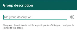 Adding Description To WhatsApp Groups Enabled