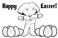 Dora Coloring Sheets on Dora The Explorer Easter Coloring Pages For You To Print And Color