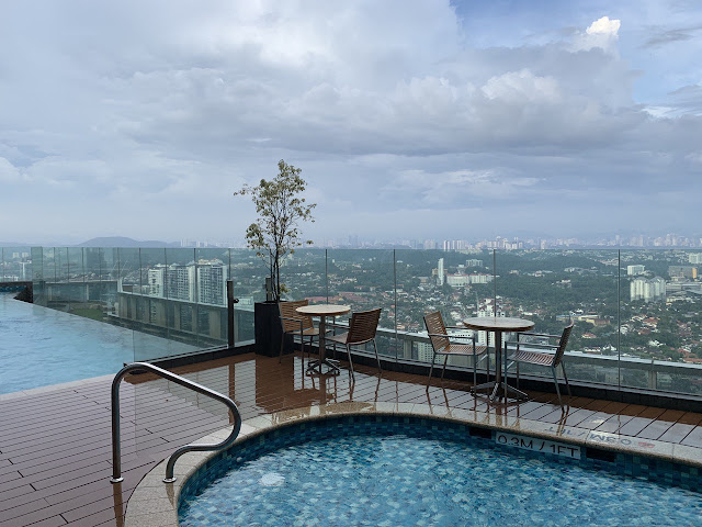 Skyline views from the pool