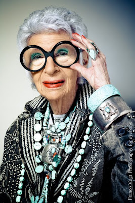 Iris Apfel Chantel Miller senior MAC make-up artist style icon