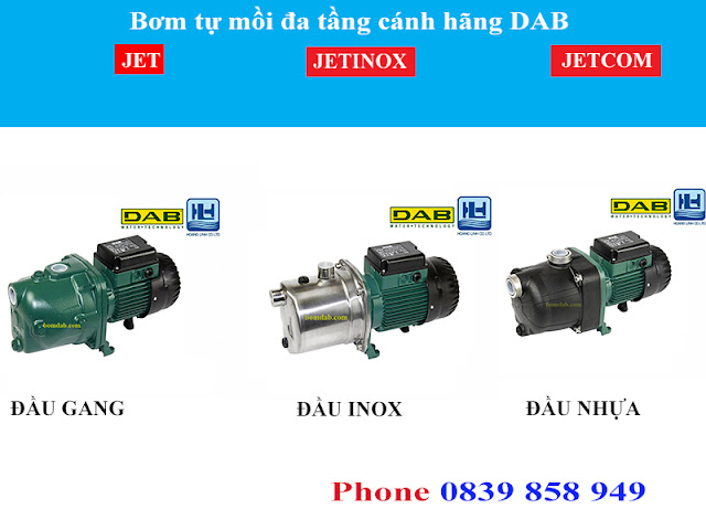 máy bơm ly tâm tự mồi jet dab