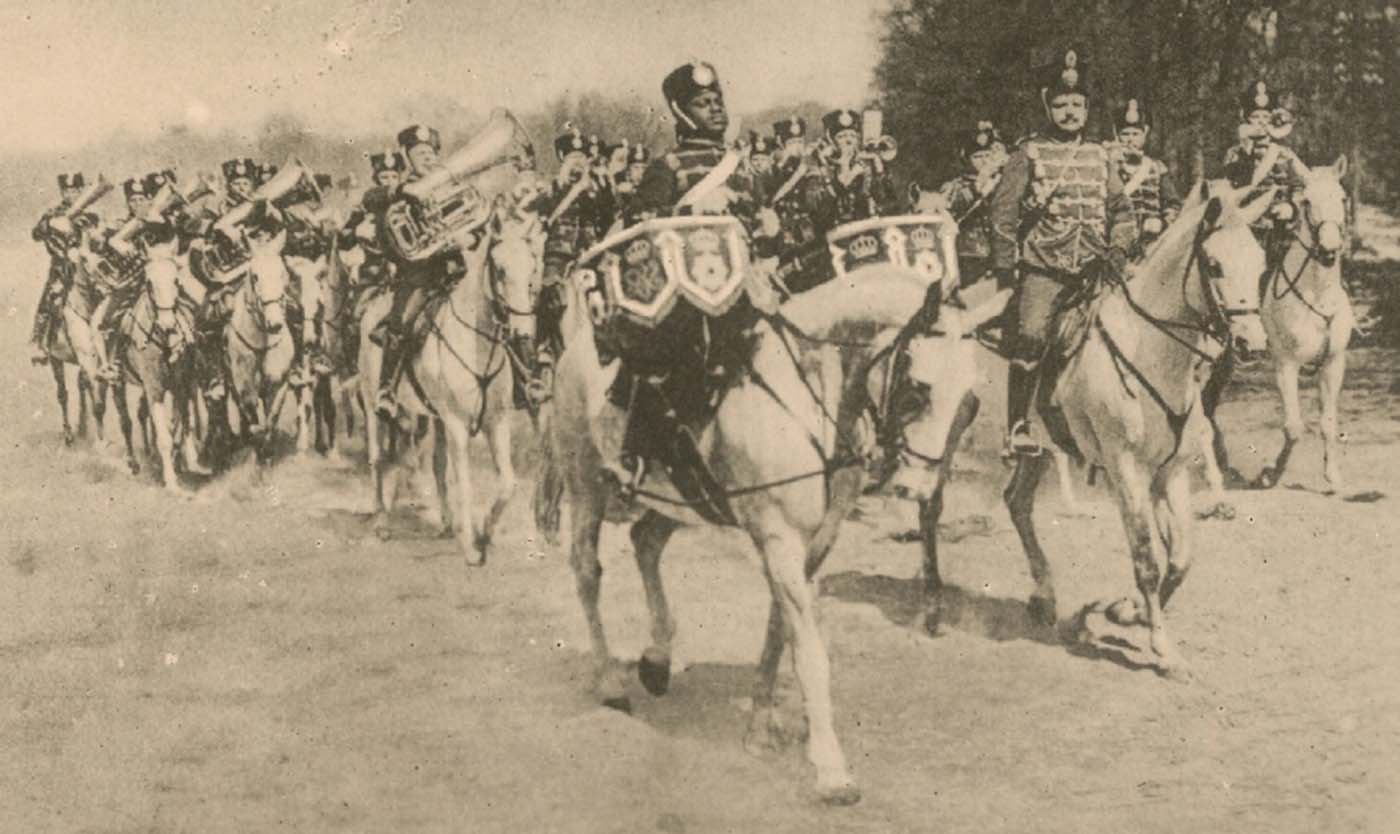 Kettledrummer Elo Sambo, Prussian Life Guard Hussars.