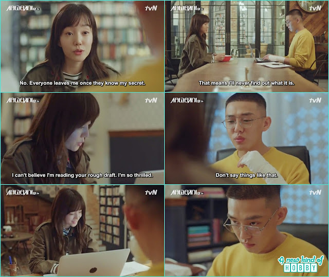 jeon seol helped so joo by writing the rough draft - Chicago Typewriter: Episode 2 