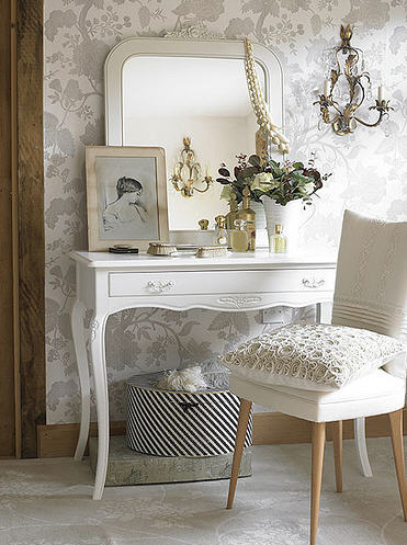 shabby chic wallpaper. going to use wallpaper,