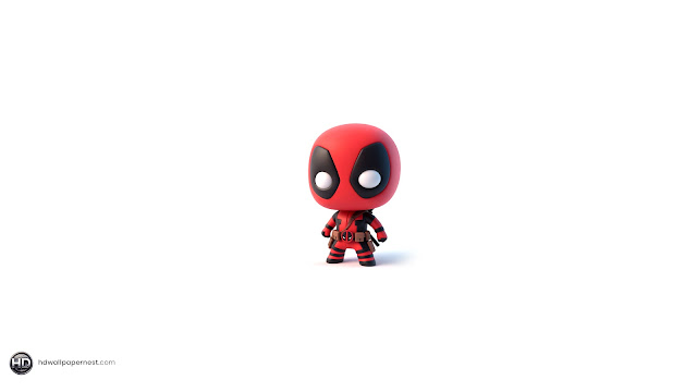 3D Cute Deadpool Pixar Style HD Wallpaper