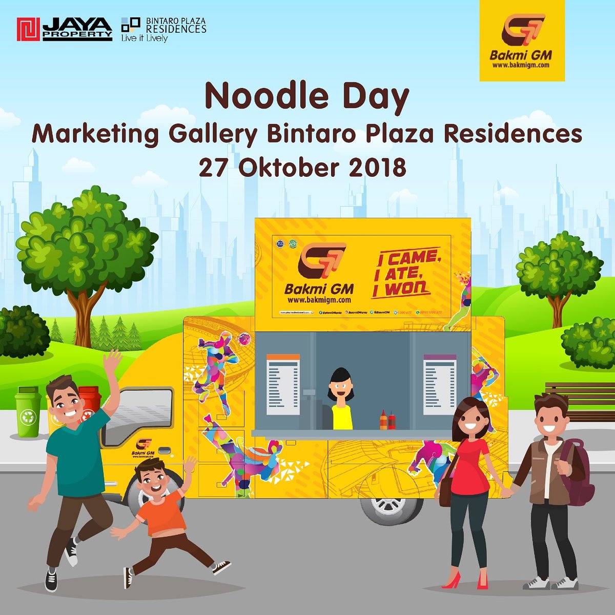 BakmiGM - Promo Event Noodle Day di Bintaro Plaza Residences (27 Otk 2018)