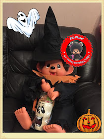 Wendy monchhichi 80cm fête Halloween sur kiki planet - sorcière