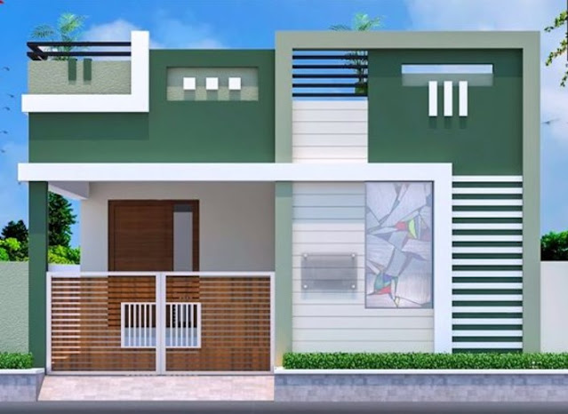 single floor normal house front elevation designs