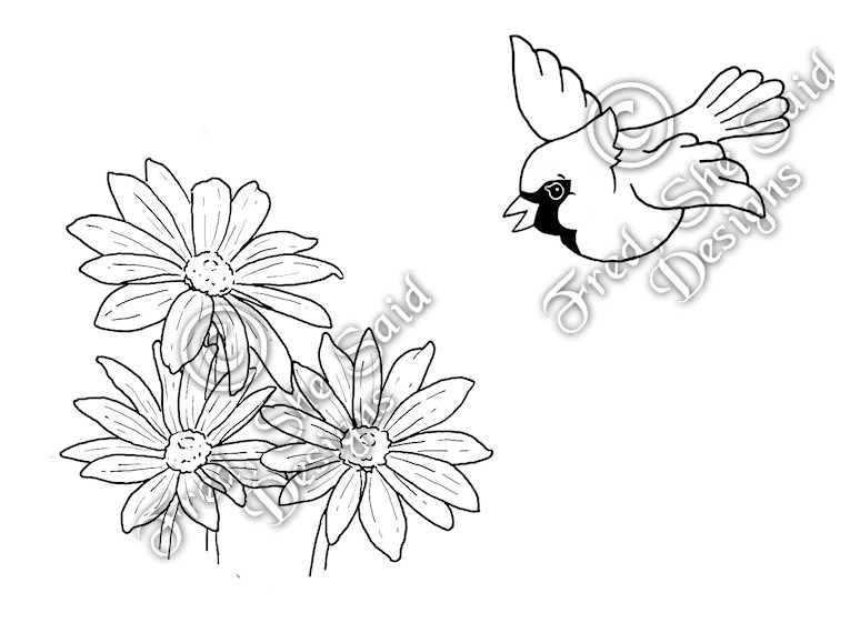 Download Fred Bird S - Free Colouring Pages