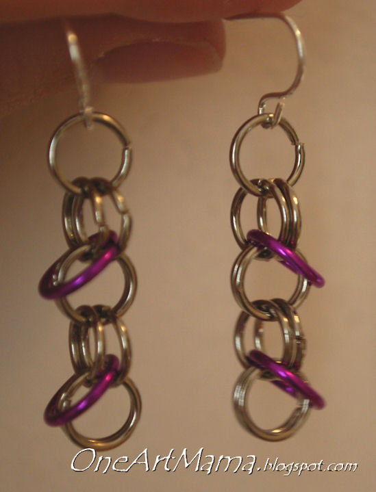 form cool patterns and designs Here are my first attempts at earrings