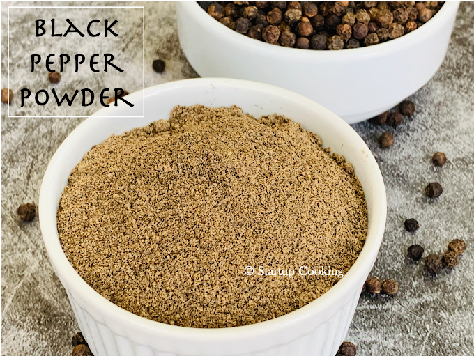Homemade Black Pepper Powder Recipe | Black Pepper Powder | Startup Cooking