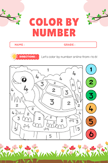 Free Turtle Color by Number Worksheet for Kids (Printable & Fun!)