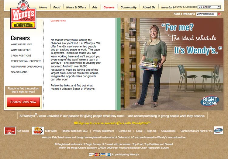 wendy's.com careers , www.wendys.com/careers