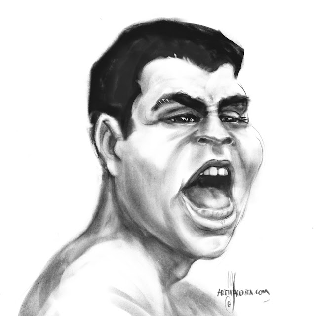 Muhammad Ali caricature by Artmagenta