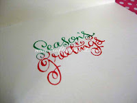 Christmas Cards in Red & Green