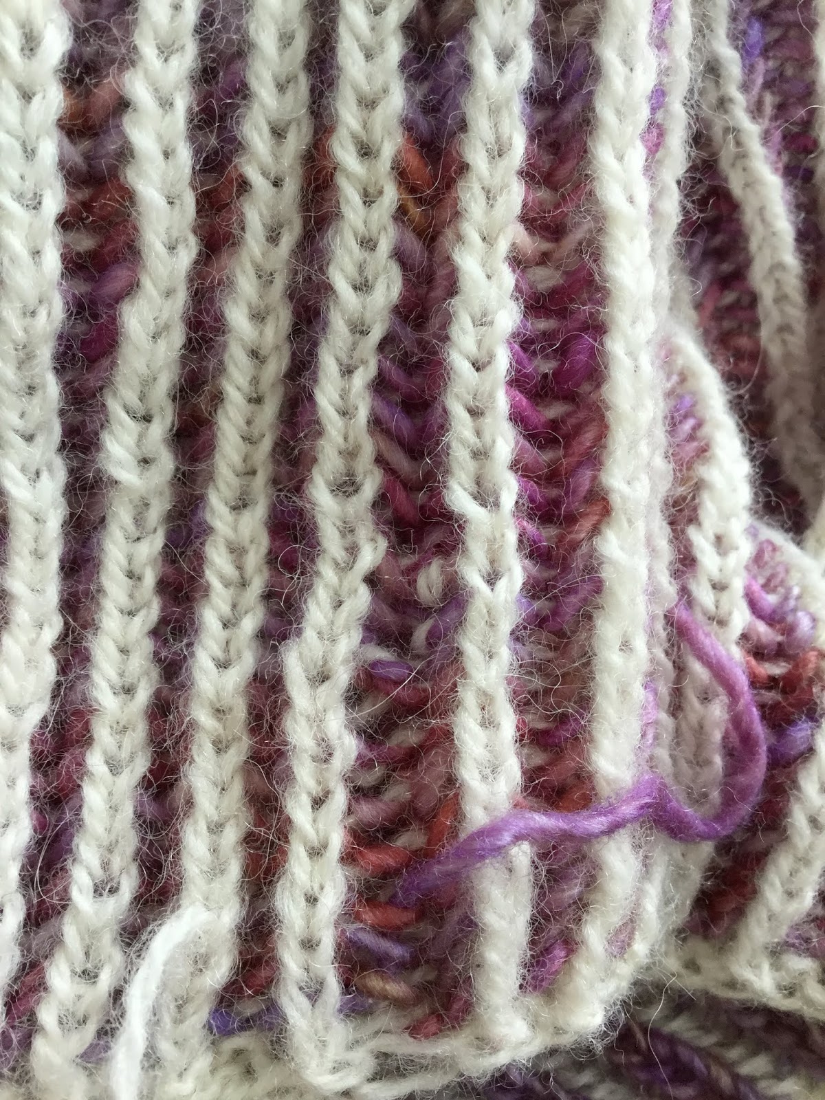 Knit N Purrl 編みむめブログ ブリオッシュ編みに挑戦 Reversible Knit Brioche