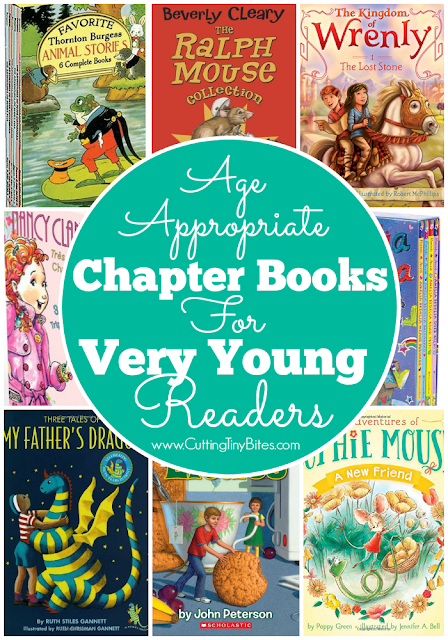 Age-appropriate chapter books for very young readers. Books for 4 and 5 year olds who are reading well on their own.