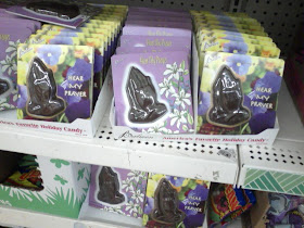 chocolate praying hands candy