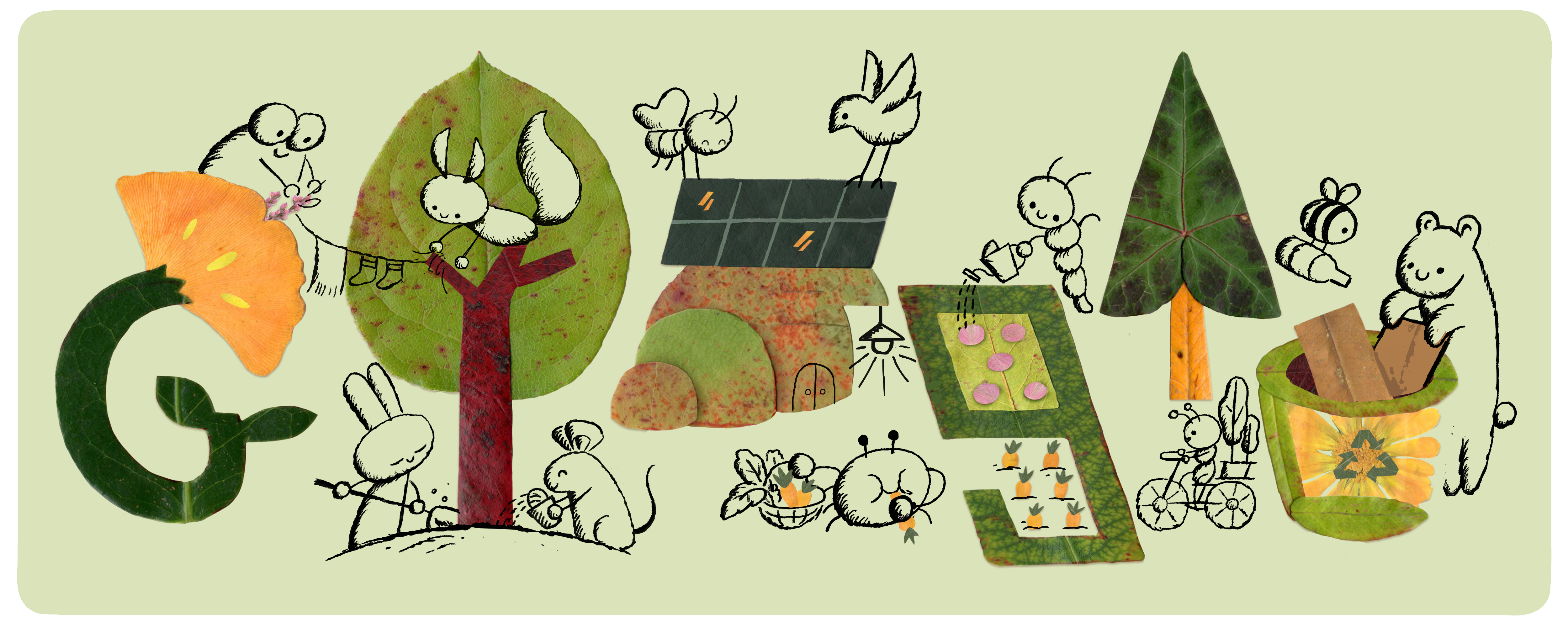 De Google Earth Day Doodle.