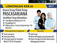 Lowongan Dosen Institut Informatika & Bisnis Darmajaya 2017