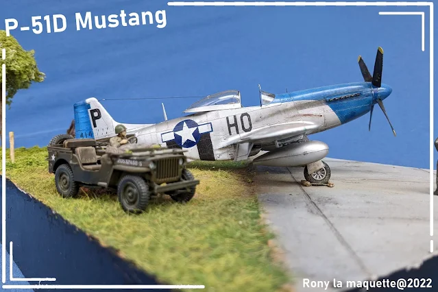 Diorama pour un P-51D Mustang