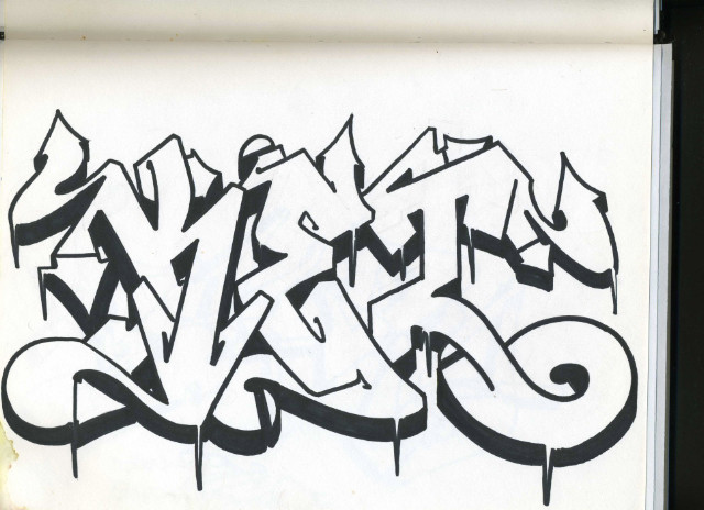 graffiti sketch