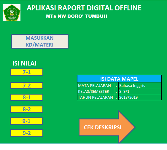 Aplikasi Terbaru Raport Digital Offline.