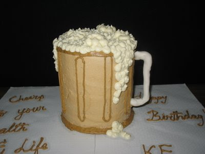 Beer Mug Cake, homemade cake