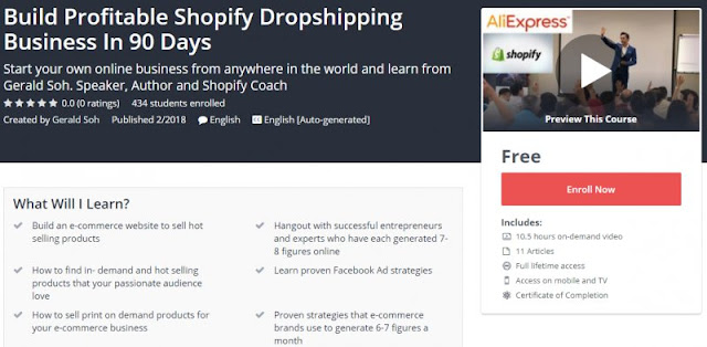 [100% Free] Build Profitable Shopify Dropshipping Business In 90 Days