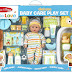 Melissa & Doug Mine to Love Deluxe Baby Care Play Set (48 Pieces – Doll + Accessories to Feed, Bathe, Change, and Cuddle, Great Gift for Girls and Boys - Best for 3, 4, 5, and 6 Year Olds), Multi